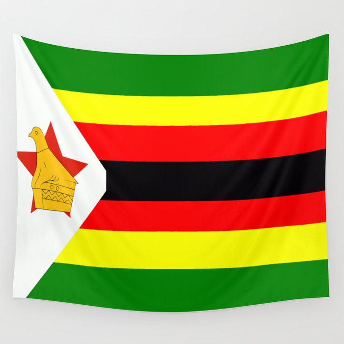 Flag of Zimbabwe Wall Tapestry by ARTPICS  Society6