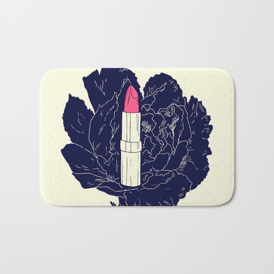 Peony Lip Bath Mat