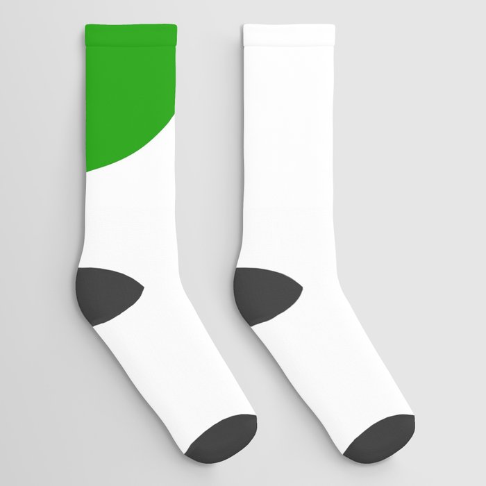 Number 3 (Green & White) Socks