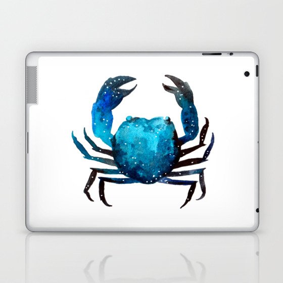 Cerulean blue Crustacean Laptop & iPad Skin