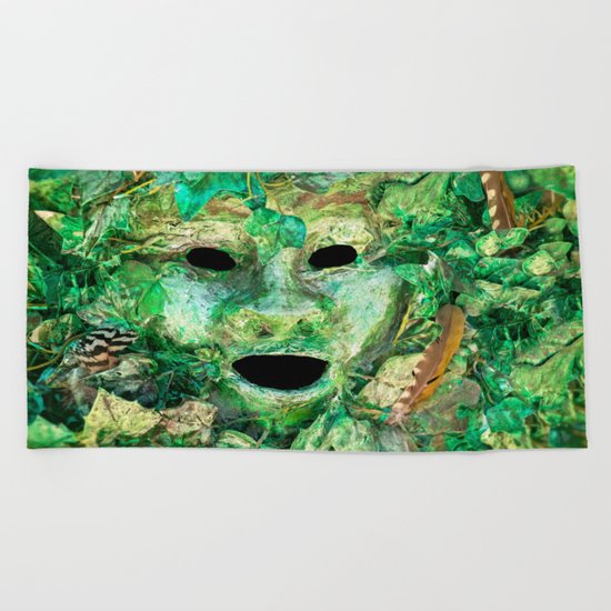 MASKED Beach Towel