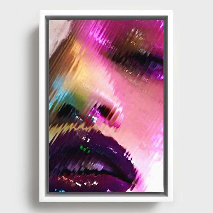 Beauty Blur Framed Canvas