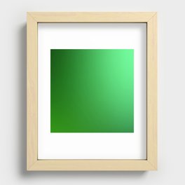 50 Green Gradient Background 220713 Minimalist Art Valourine Digital Design Recessed Framed Print