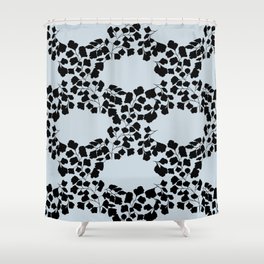 Fern black and white Shower Curtain