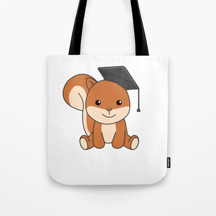 Kindergarten Nailed It Squirrel Graduation Tote Bag