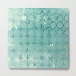Stencil Overlay in Teal Metal Print | Painting, Circles, Geometric, Teal, Stencil, Acrylic, Round, Negativespace 