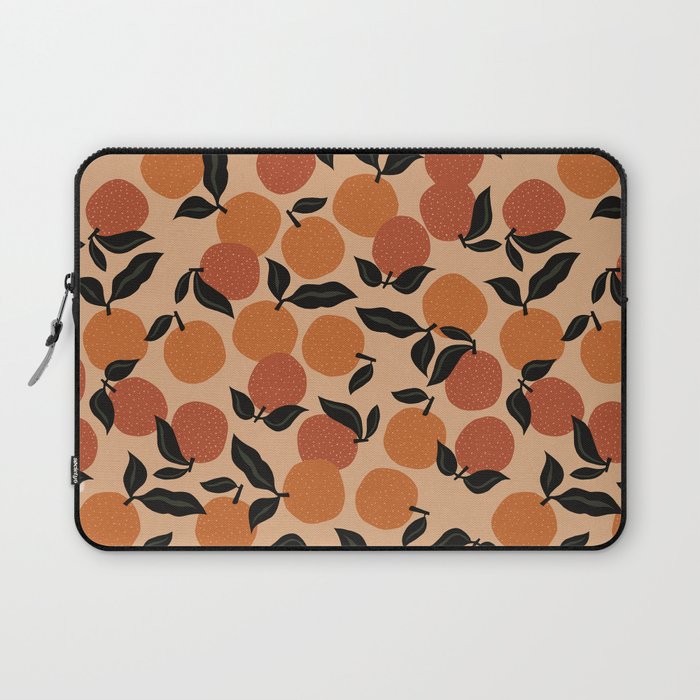 Seamless Citrus Pattern / Oranges Laptop Sleeve