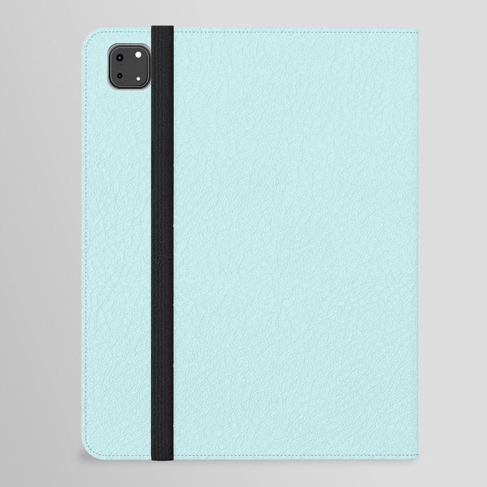 Light Aqua Blue Solid Color Pantone Salt Air 12-5207 TCX Shades of Blue-green Hues iPad Folio Case