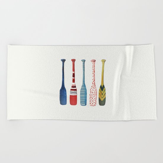les rames Beach Towel