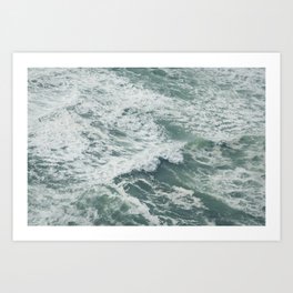 Seafoam — Ocean Nature Photograph Art Print