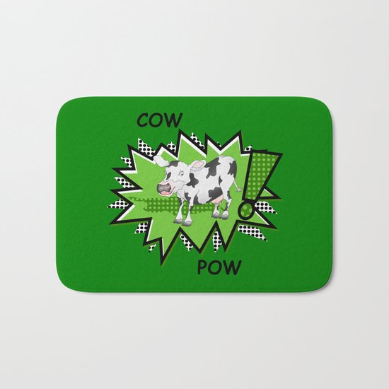 Cow Pow Bath Mat