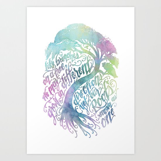 Our Roots Remain As One Art Print