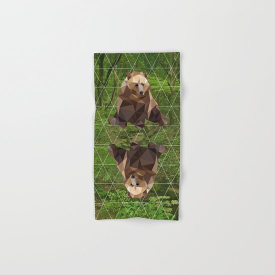 Bear in the woods Hand & Bath Towel