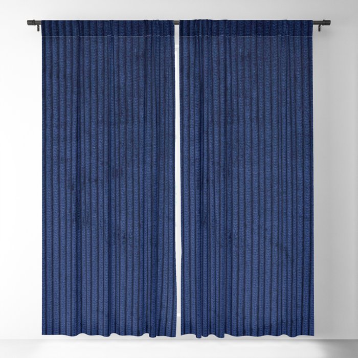 blue corduroy Blackout Curtain