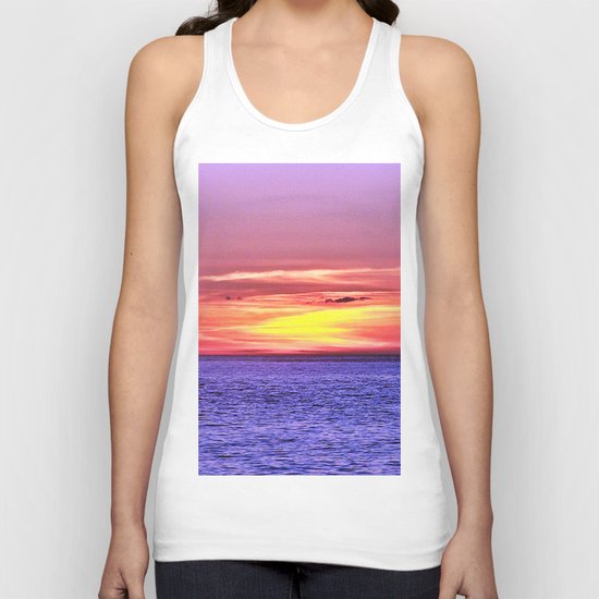 Saturated Sunset Delight Unisex Tank Top