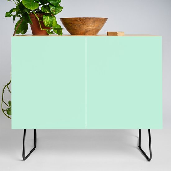Mint Green Pastel Credenza By Beautifulhomes Society6