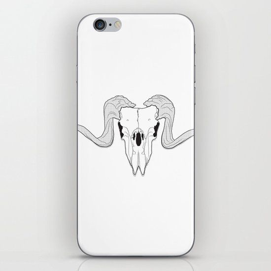Ram Skull iPhone Skin