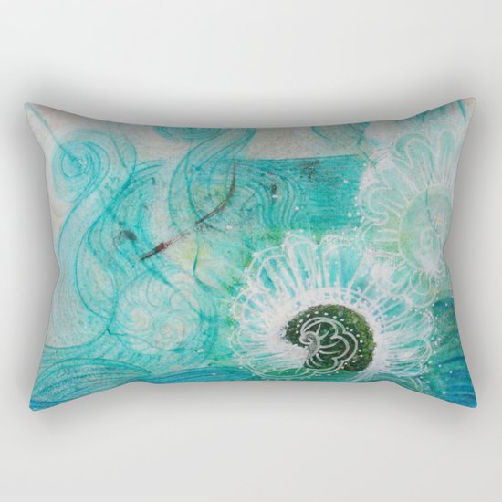 Water Dragon Rectangular Pillow