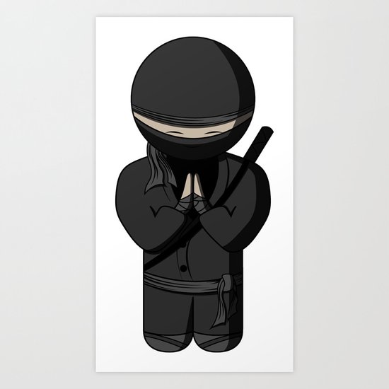 Ninja Bow Art Print