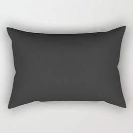 Dark Charcoal Rectangular Pillow | Modern, Neutral, Solidcolor, Contemporary, Colors, Bold, Color, Simple, Minimal, Fall 