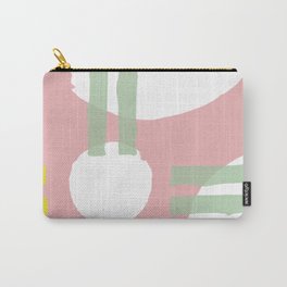 Mid-Century Modern in Pink, Mint and Mustard Pattern Carry-All Pouch