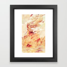 Fire princess Framed Art Print | Illustration, Movies & TV, Painting 