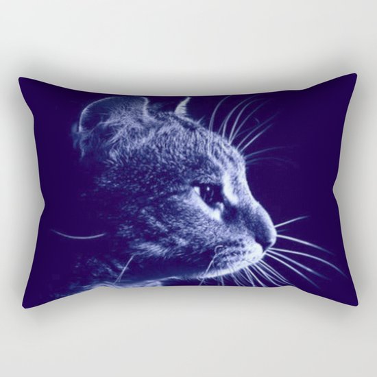 Cat profile Rectangular Pillow
