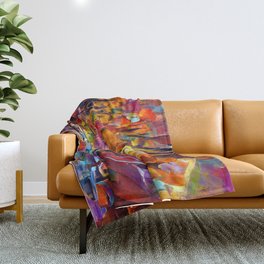 Colorful Roses Throw Blanket