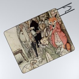 “The Hare and the Tortoise” by Arthur Rackham Picnic Blanket