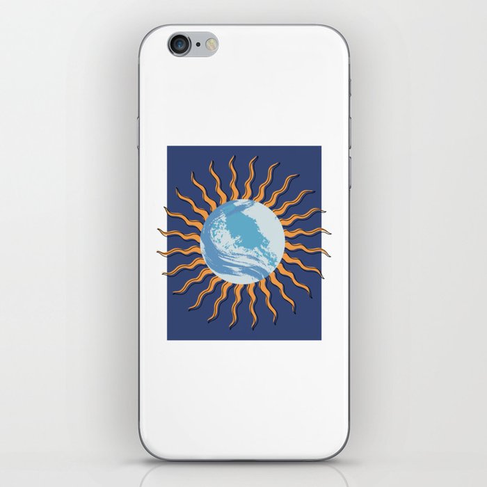 BLUE Earth Sun iPhone Skin