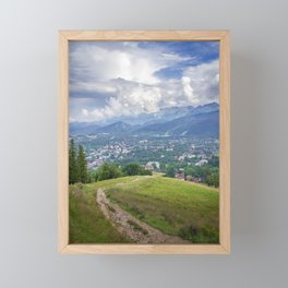 View of the Tatra Mountains Framed Mini Art Print