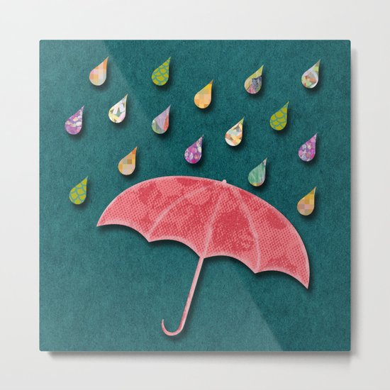 It's raining, it's pouring Metal Print