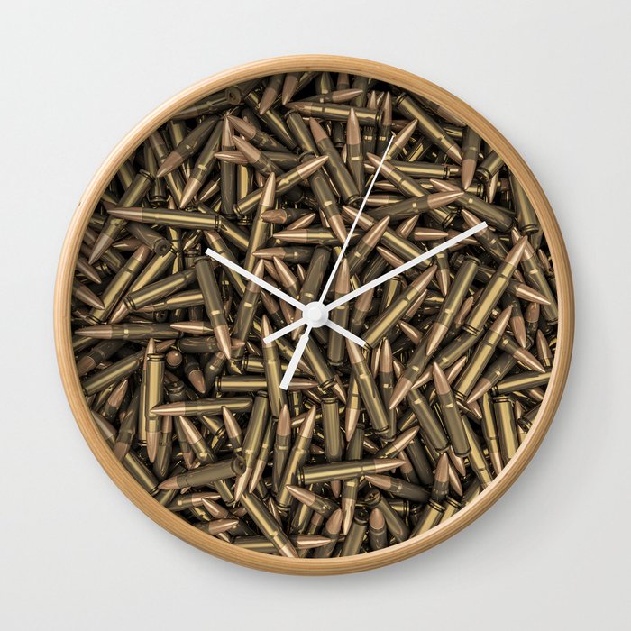 Rifle bullets Wall Clock