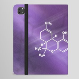 THC Tetrahydrocannabinol Structural chemical formula iPad Folio Case