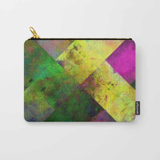 Dark Diamonds - Textured, patterned painting Carry-All Pouch