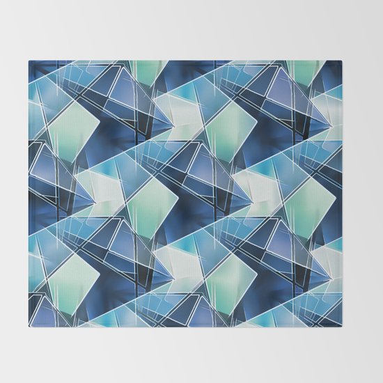 Iced Geometric Throw Blanket