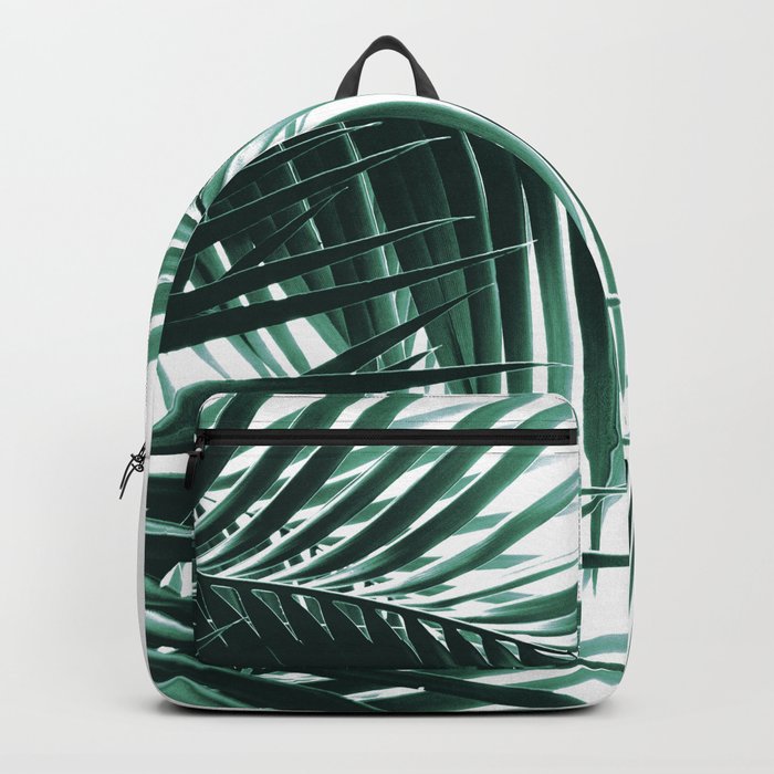 Palm Leaves Green Vibes #8 #tropical #decor #art #society6 Backpack