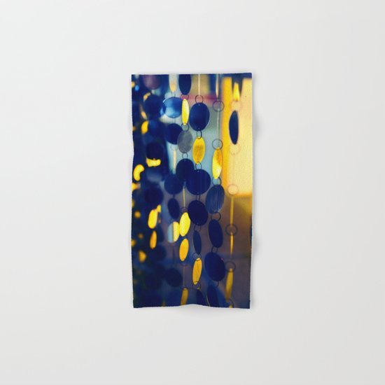 GLAM CIRCLES #Blue #1 Hand & Bath Towel