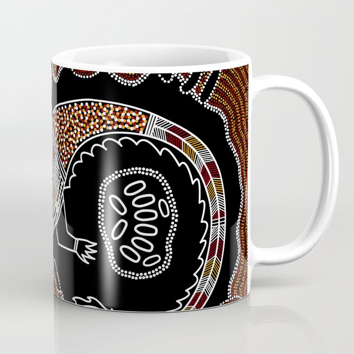 Aboriginal Crocodile Authentic Aboriginal Art Coffee Mug