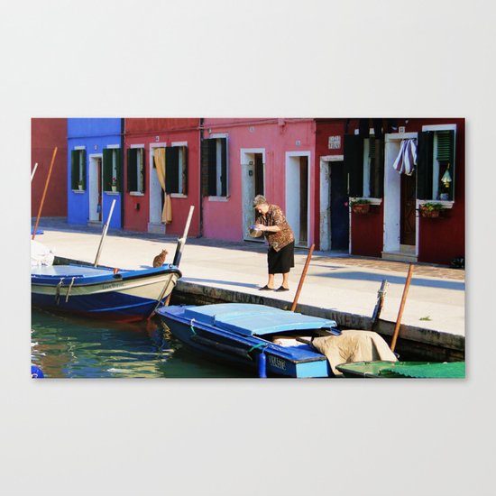 Here Kitty, Kitty Canvas Print
