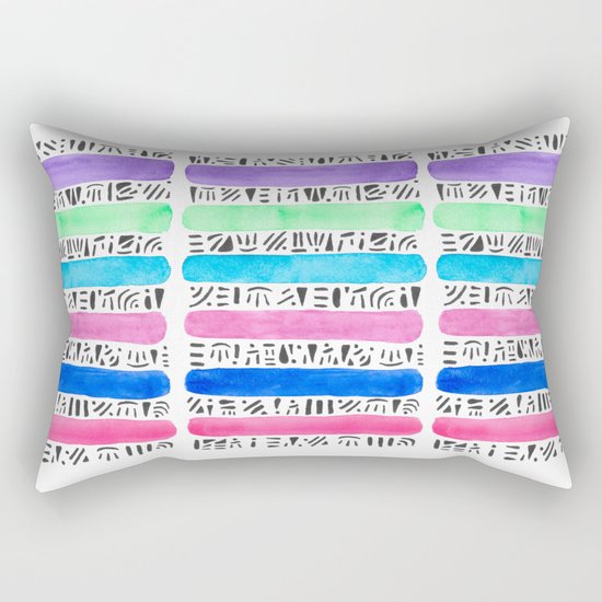 Tribal Bands Rectangular Pillow
