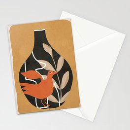Abstract Vase 4 Stationery Card