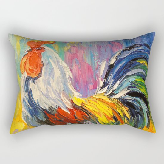 Rooster Rectangular Pillow