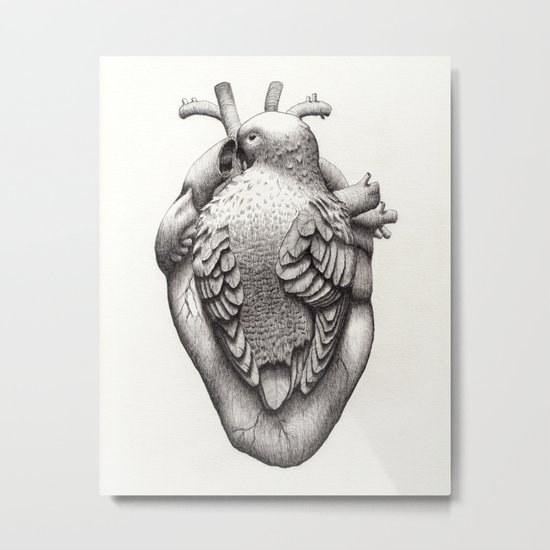 You Make my Heart Flutter Metal Print