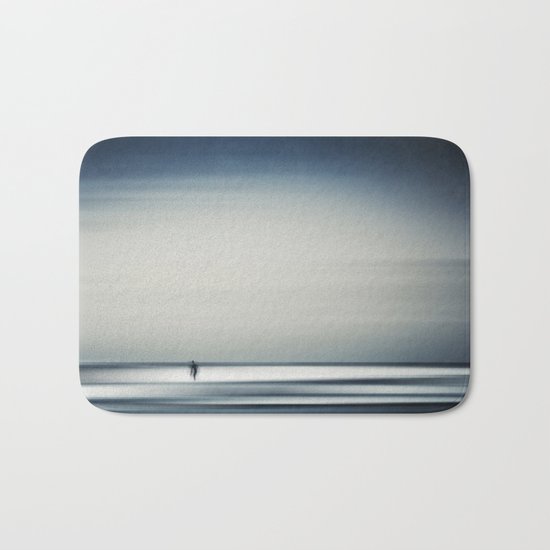 sea + surfer abstract Bath Mat