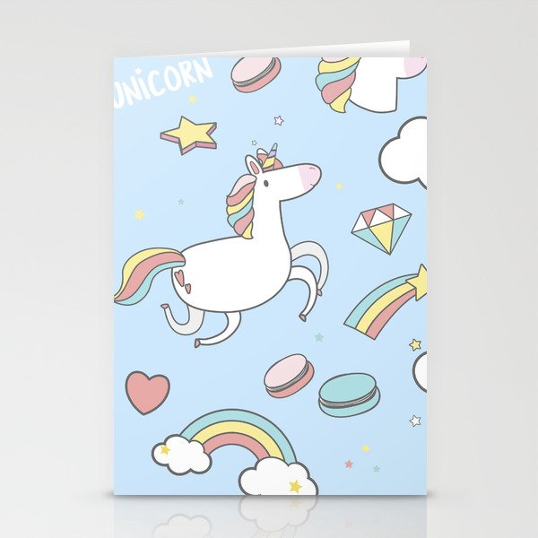 Unicorns 2 Stationery Cards