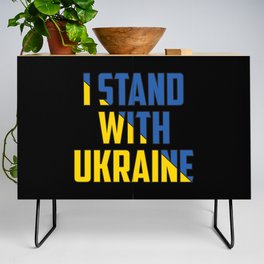 I Stand With Ukraine Credenza