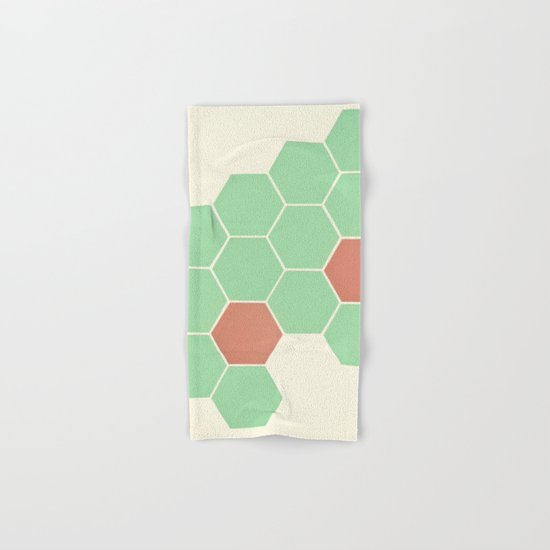 Mint Honeycomb Hand & Bath Towel