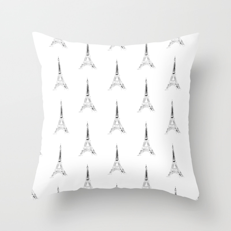 Paris Eiffel Tower Throw Pillow By Carrielymandesigns Society6