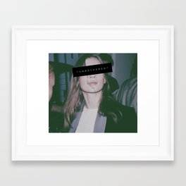 Kate Moss - Unbothered Framed Art Print | Unbothered, Katemoss, Quote, Photo, Vintage, Sassy, Model, 90S 